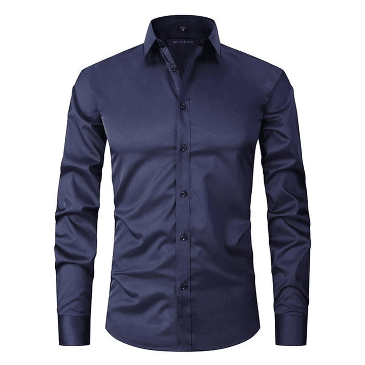 Men's Slim-Fit Wrinkle-Resistant Stretch Dress Shirt