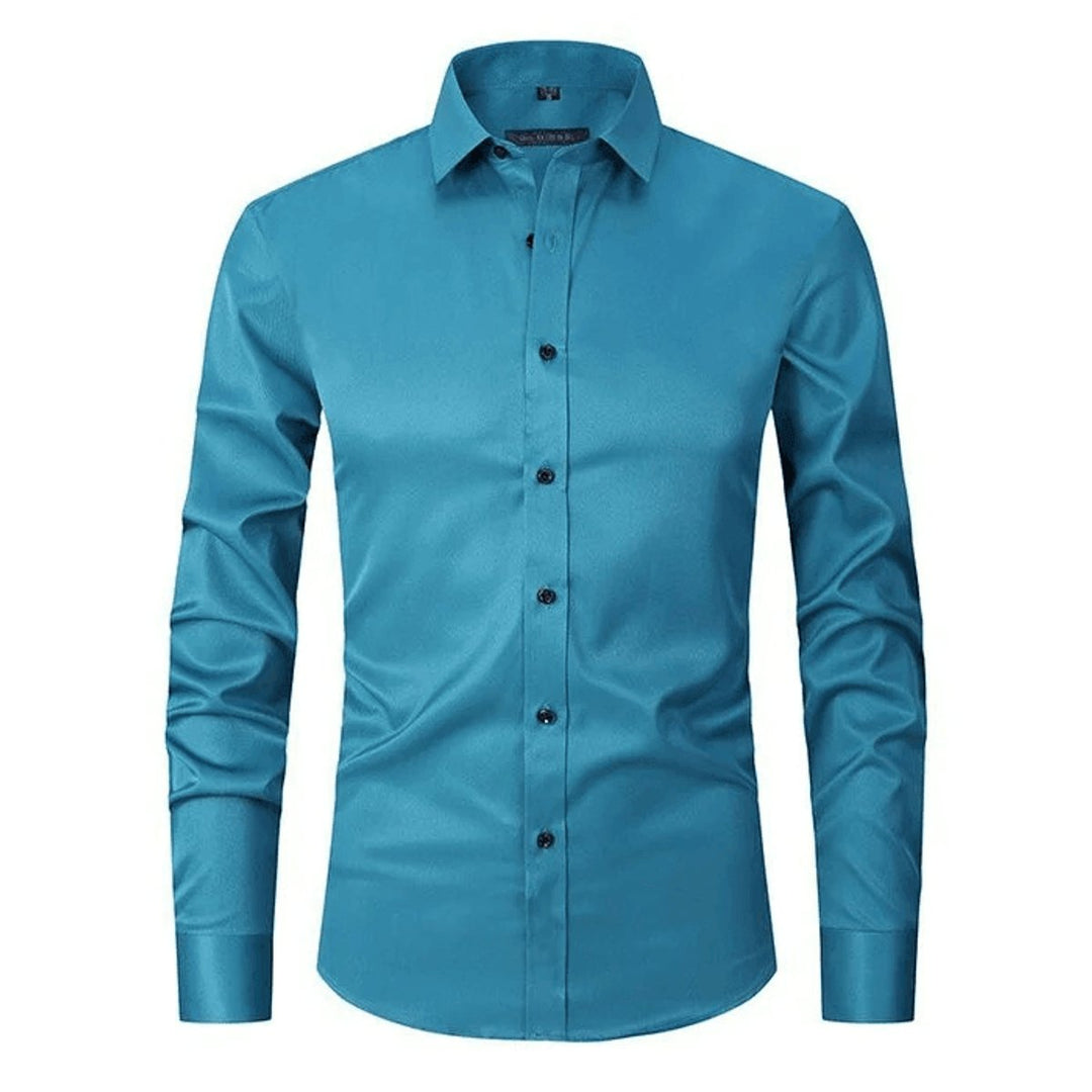 Men's Slim-Fit Wrinkle-Resistant Stretch Dress Shirt