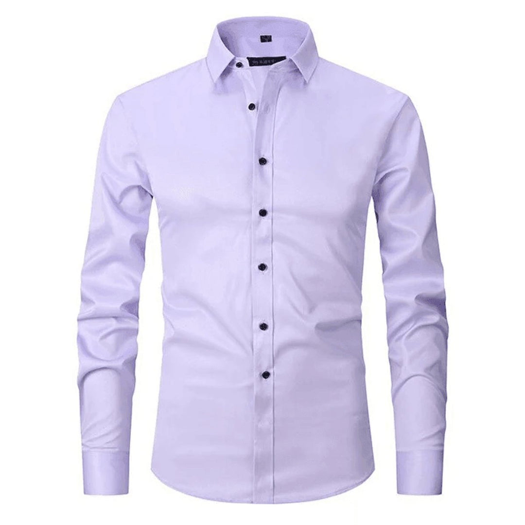 Men's Slim-Fit Wrinkle-Resistant Stretch Dress Shirt