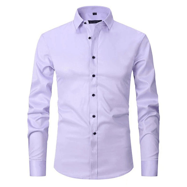 Men's Slim-Fit Wrinkle-Resistant Stretch Dress Shirt