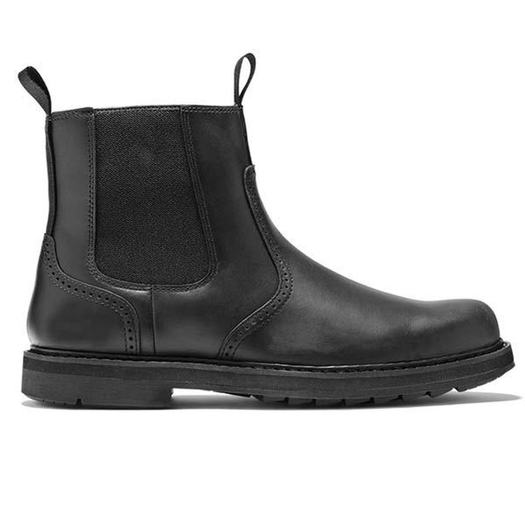 Men's Suede Elastic-Side Pull-On Chelsea Boots
