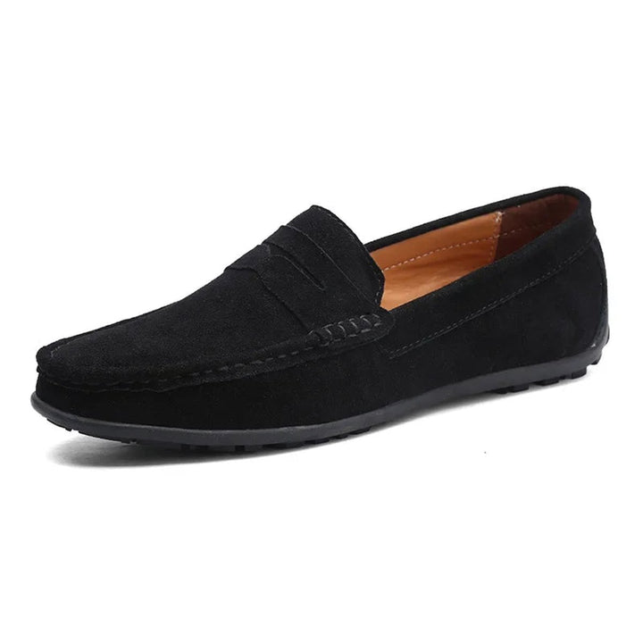 Men's Suede Penny Slip-On Loafers
