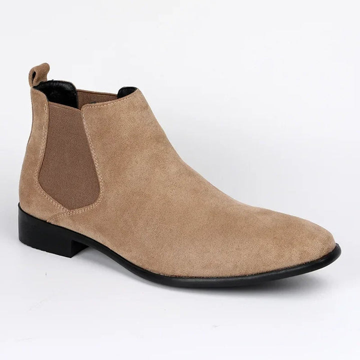 Men's Suede Slip-On Ankle Chelsea Boots