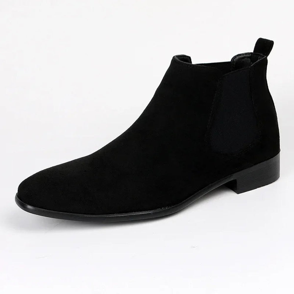 Men's Suede Slip-On Ankle Chelsea Boots