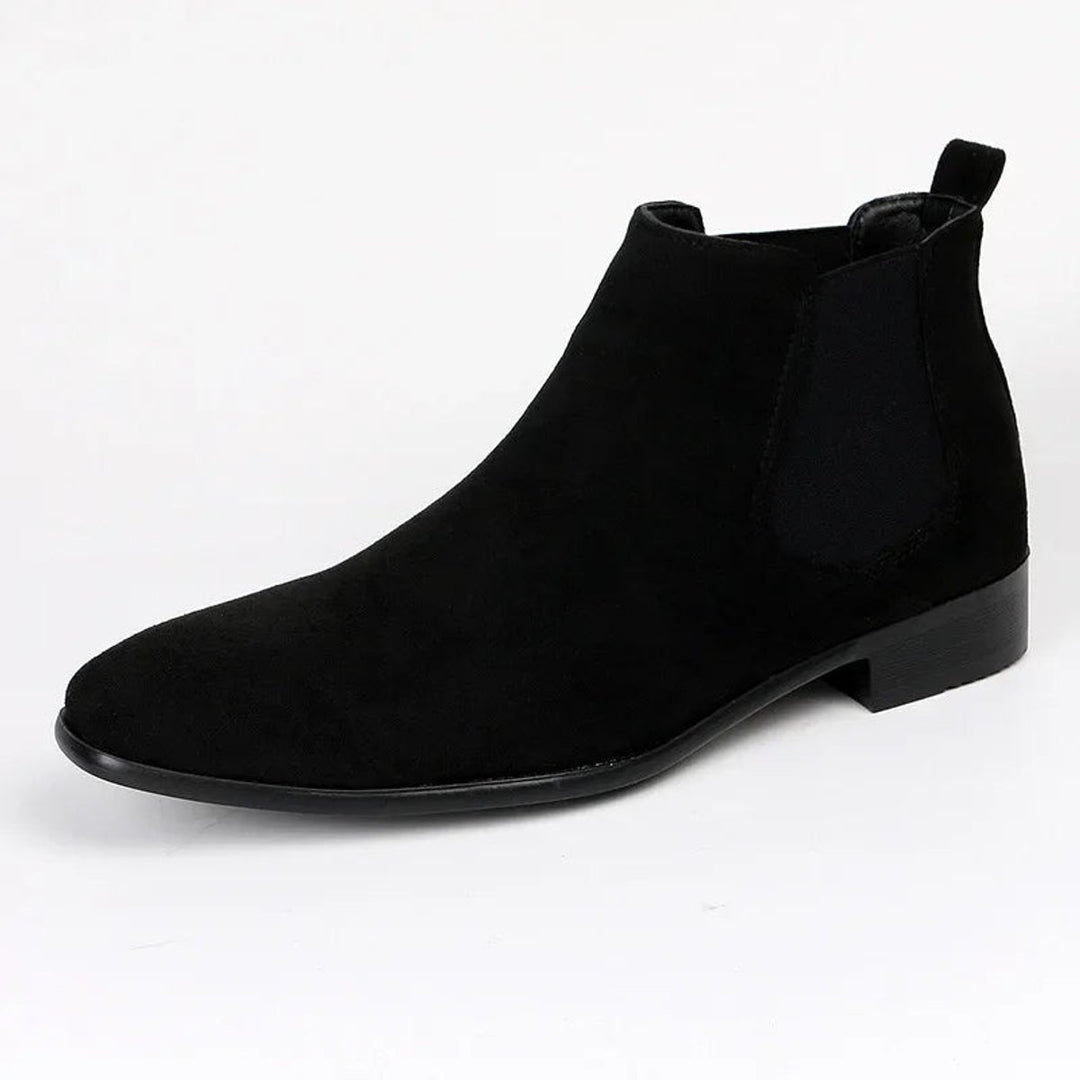 Men's Suede Slip-On Ankle Chelsea Boots