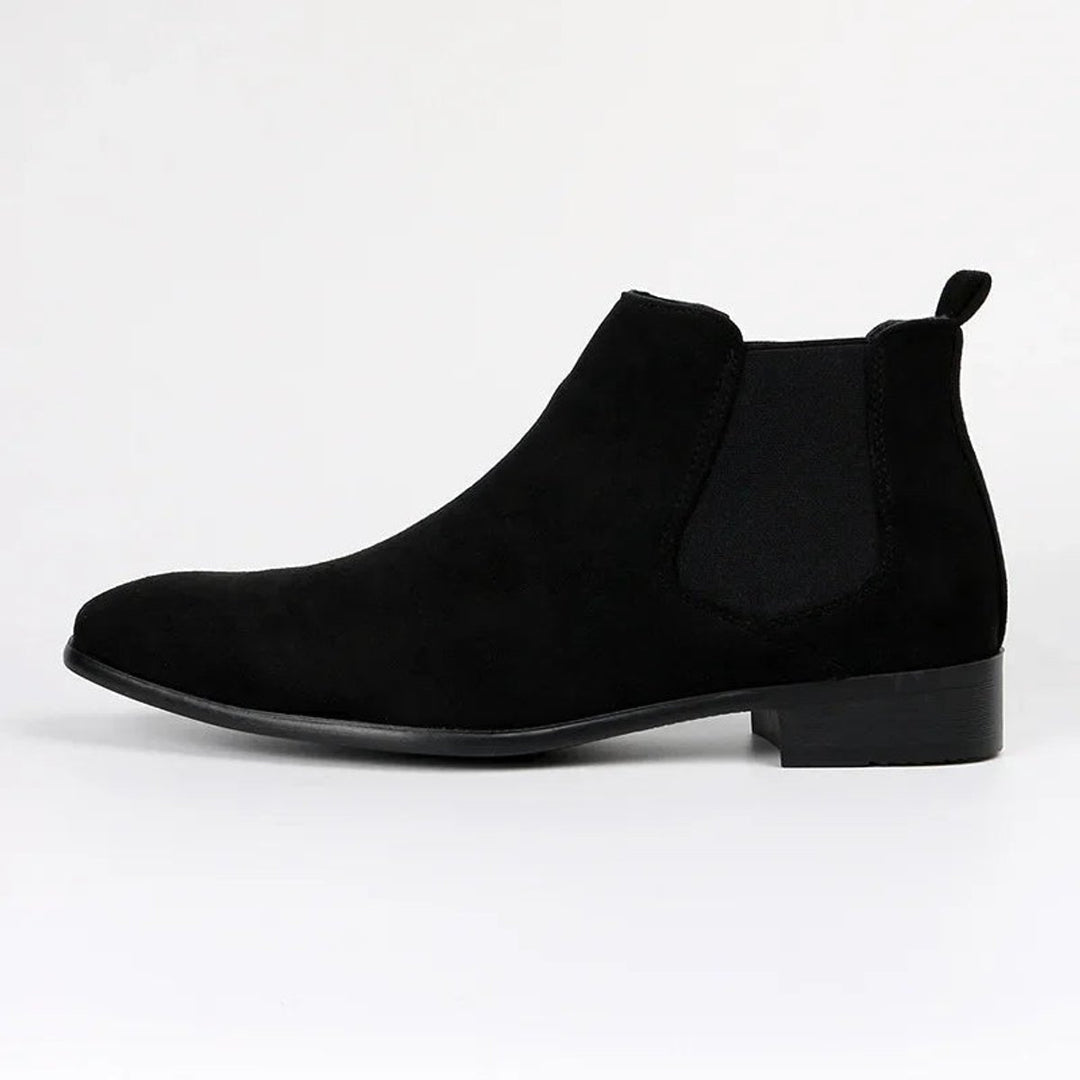 Men's Suede Slip-On Ankle Chelsea Boots