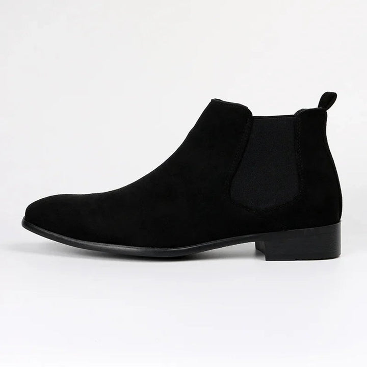 Men's Suede Slip-On Ankle Chelsea Boots