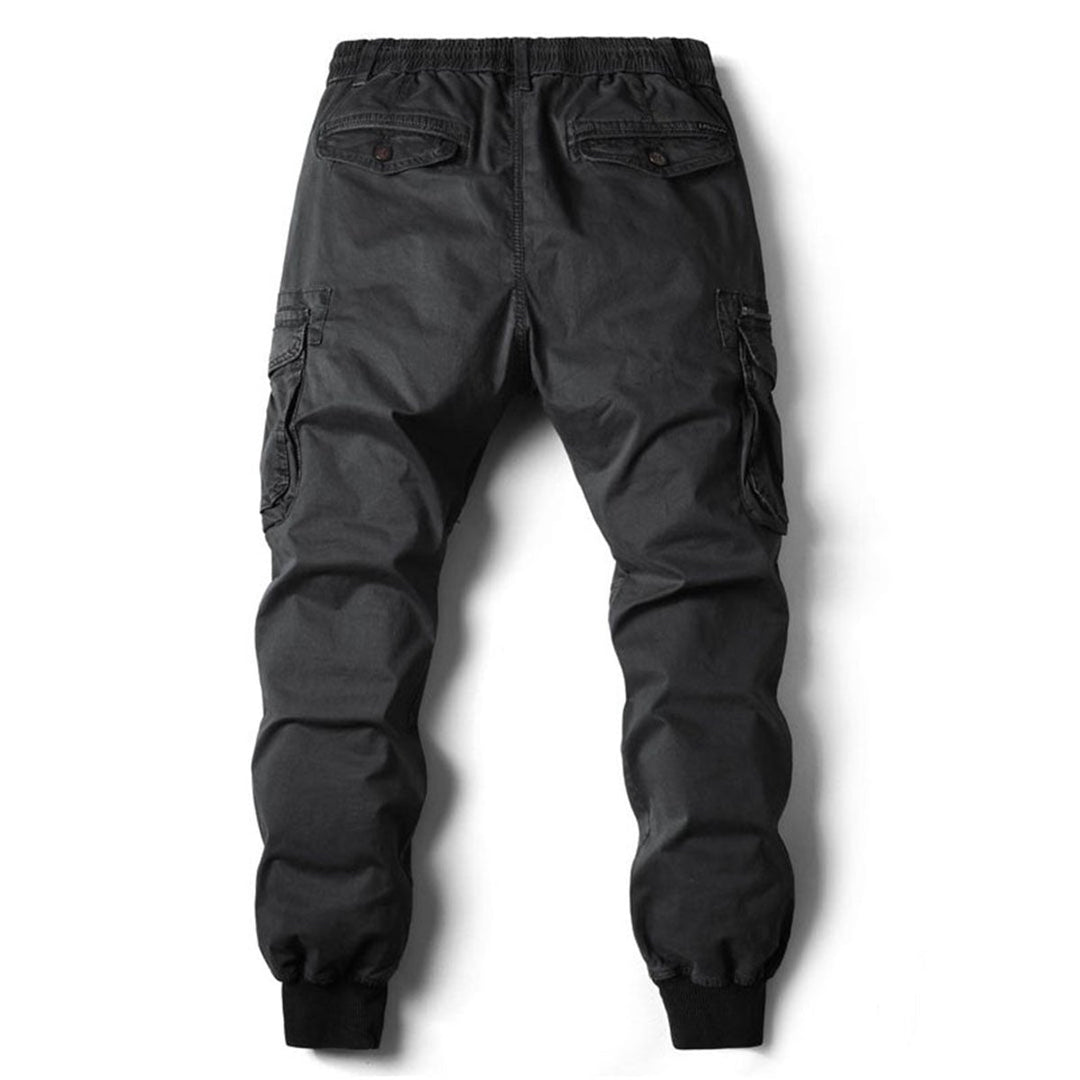 Men's Tapered-Fit Elastic-Waist Cargo Jogger Pants