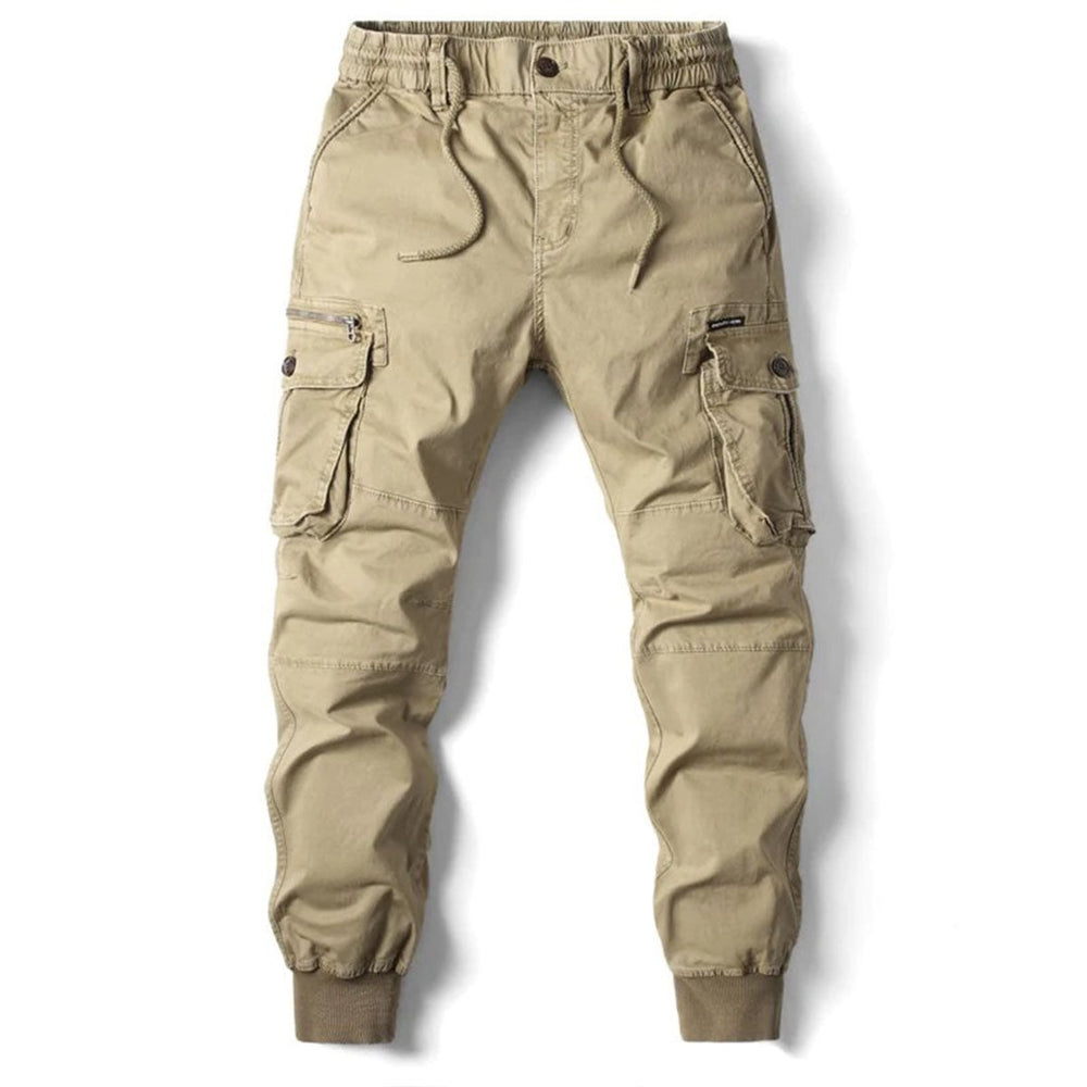 Men's Tapered-Fit Elastic-Waist Cargo Jogger Pants