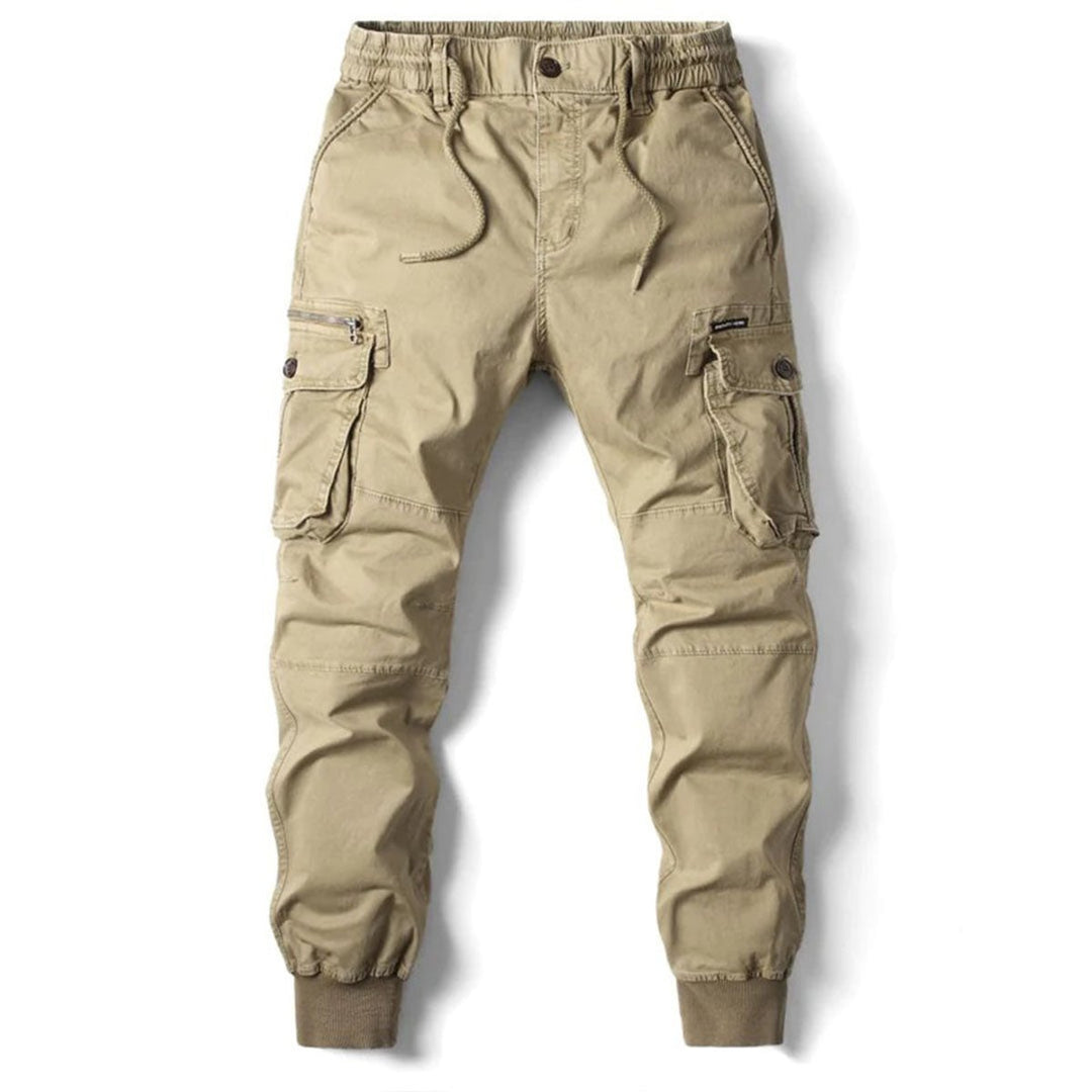Men's Tapered-Fit Elastic-Waist Cargo Jogger Pants