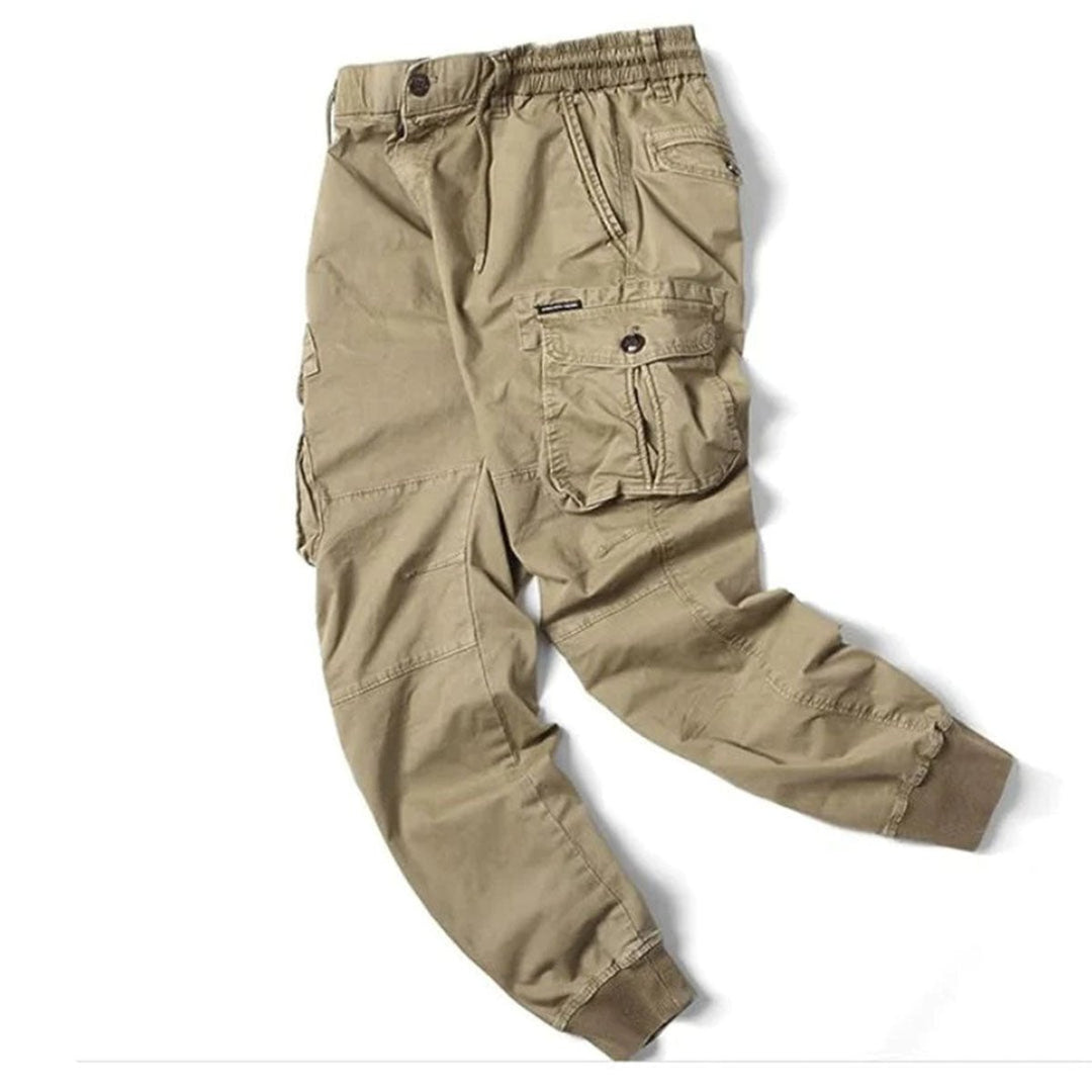 Men's Tapered-Fit Elastic-Waist Cargo Jogger Pants