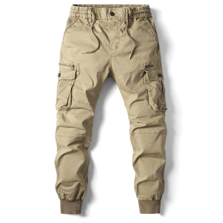 Men's Tapered-Fit Elastic-Waist Cargo Jogger Pants