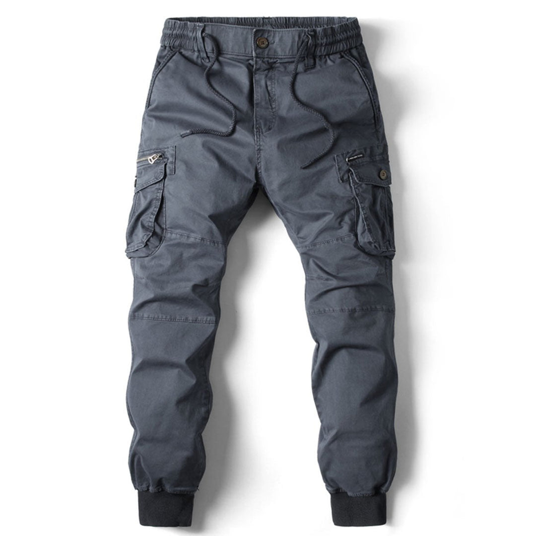 Men's Tapered-Fit Elastic-Waist Cargo Jogger Pants