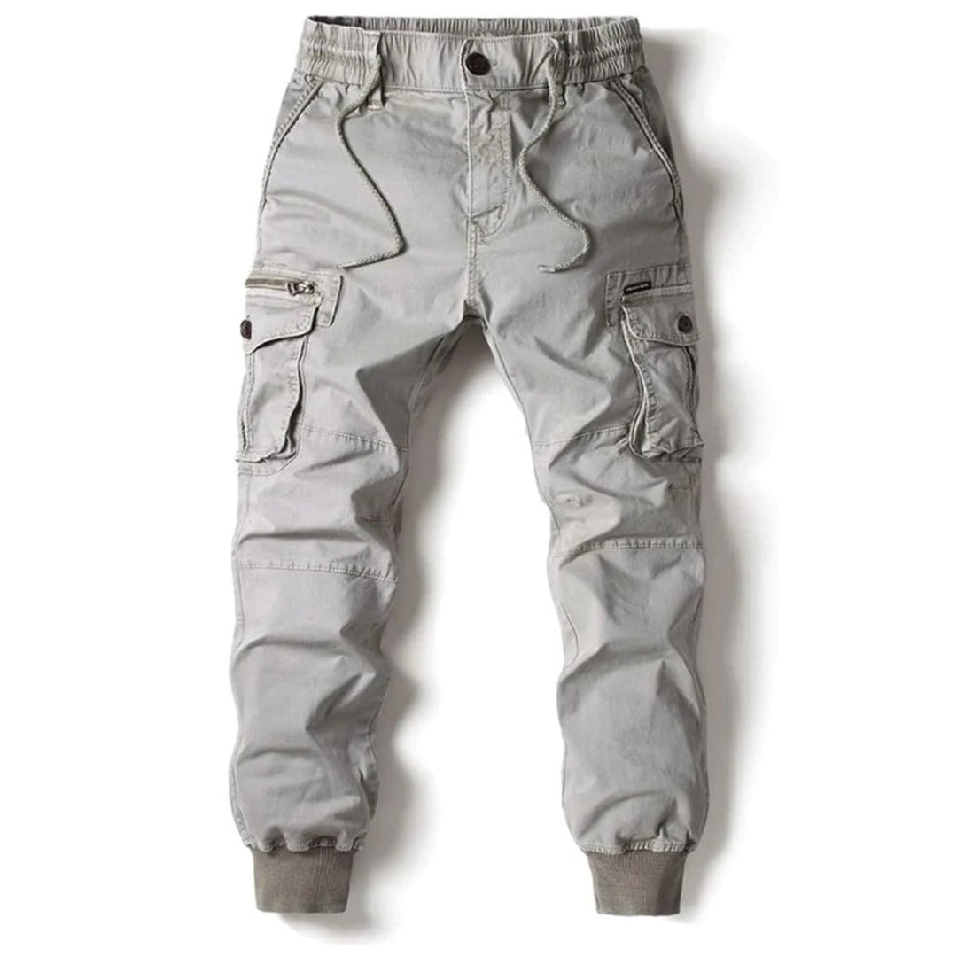 Men's Tapered-Fit Elastic-Waist Cargo Jogger Pants