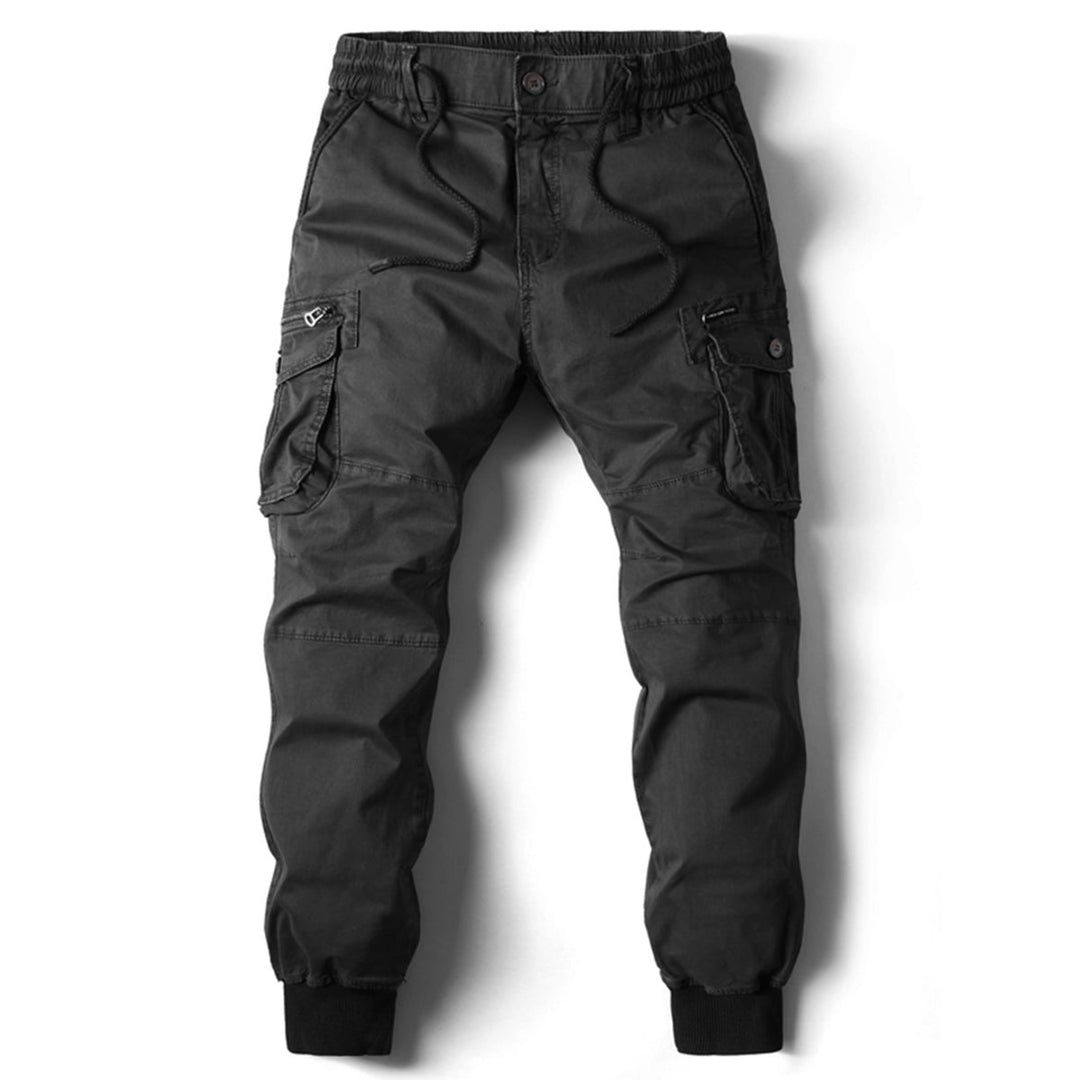 Men's Tapered-Fit Elastic-Waist Cargo Jogger Pants
