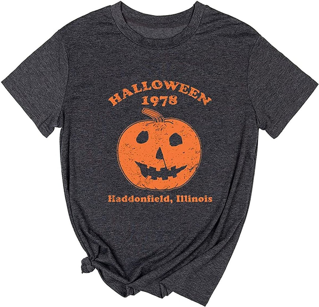 Men's Vintage Halloween 1978 Graphic Crewneck T-Shirt - Charcoal Gray