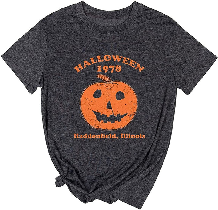 Men's Vintage Halloween 1978 Graphic Crewneck T-Shirt - Charcoal Gray