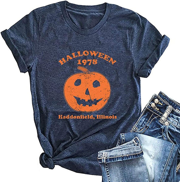 Men's Vintage Halloween 1978 Graphic Crewneck T-Shirt - Navy