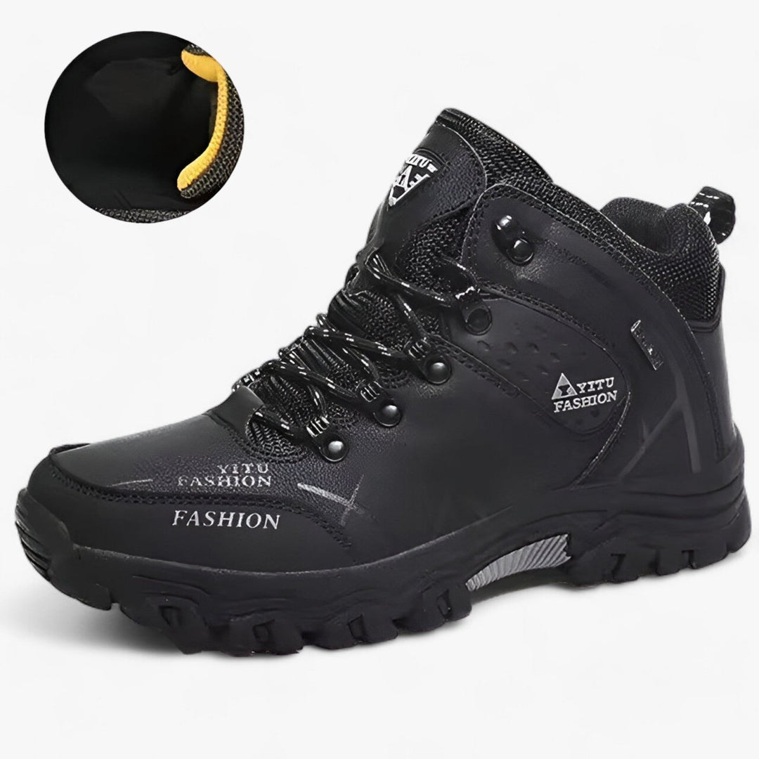 Men's Waterproof Lace-Up High-Top Hiking Ankle Boots