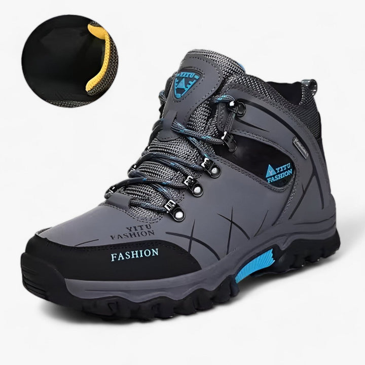 Men's Waterproof Lace-Up High-Top Hiking Ankle Boots