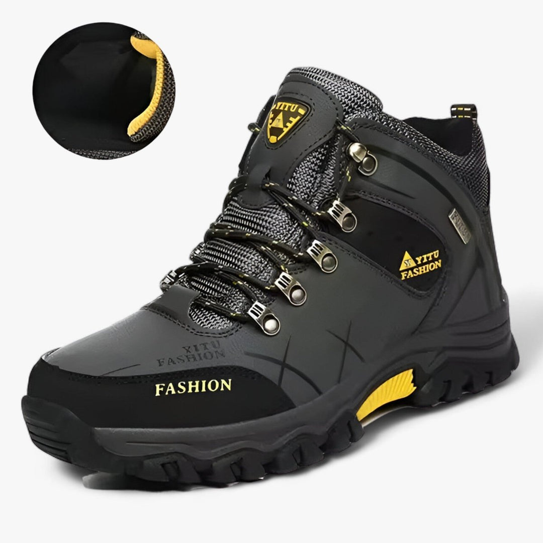 Men's Waterproof Lace-Up High-Top Hiking Ankle Boots