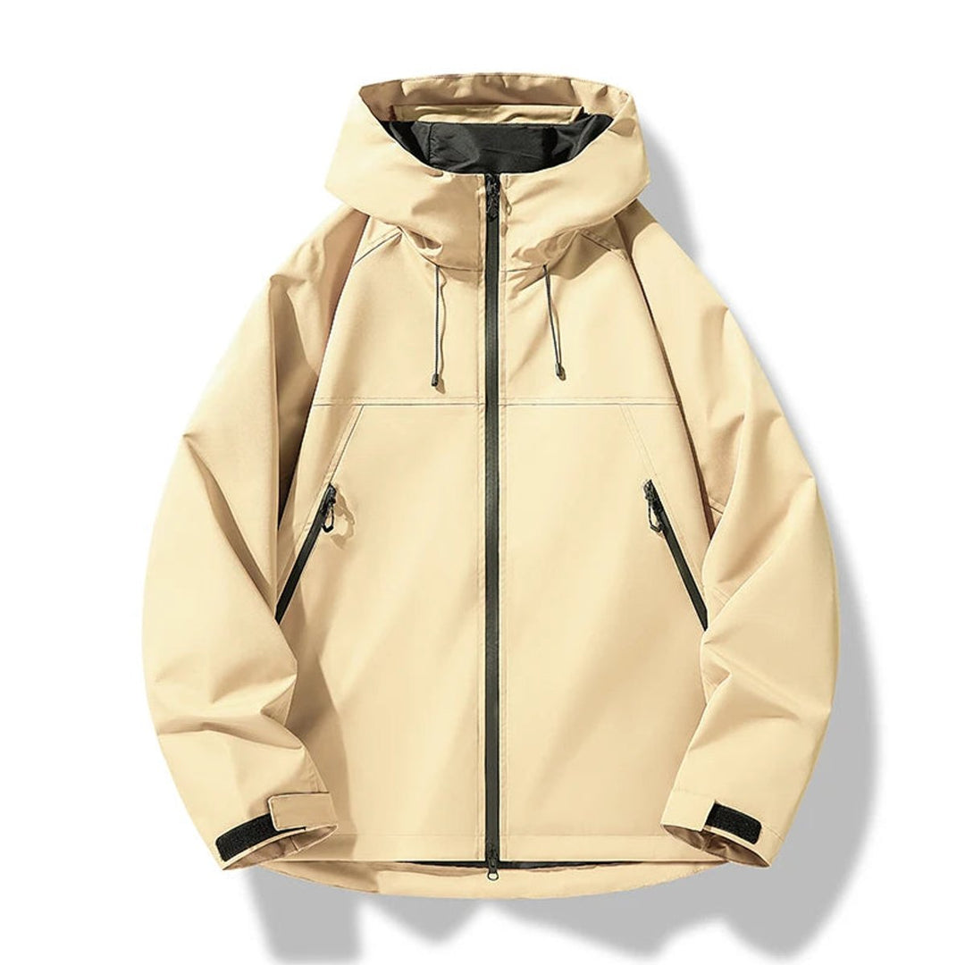 Men's Waterproof Windproof Hooded Shell Jacket
