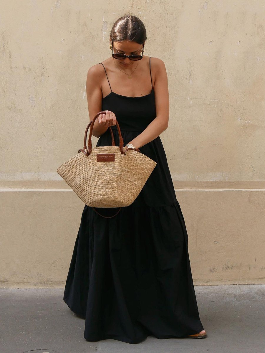 Women's Backless Maxi Fall Wedding Guest Dress Tiered Spaghetti Strap