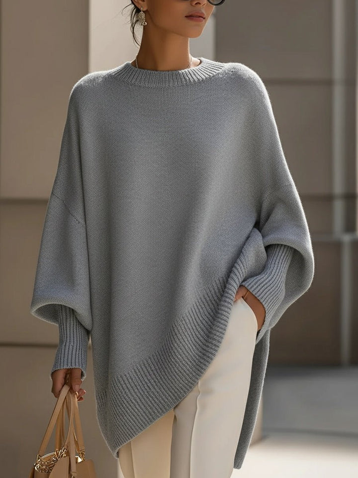 Women's Batwing-Sleeve Knit Oversized Sweater Pullover