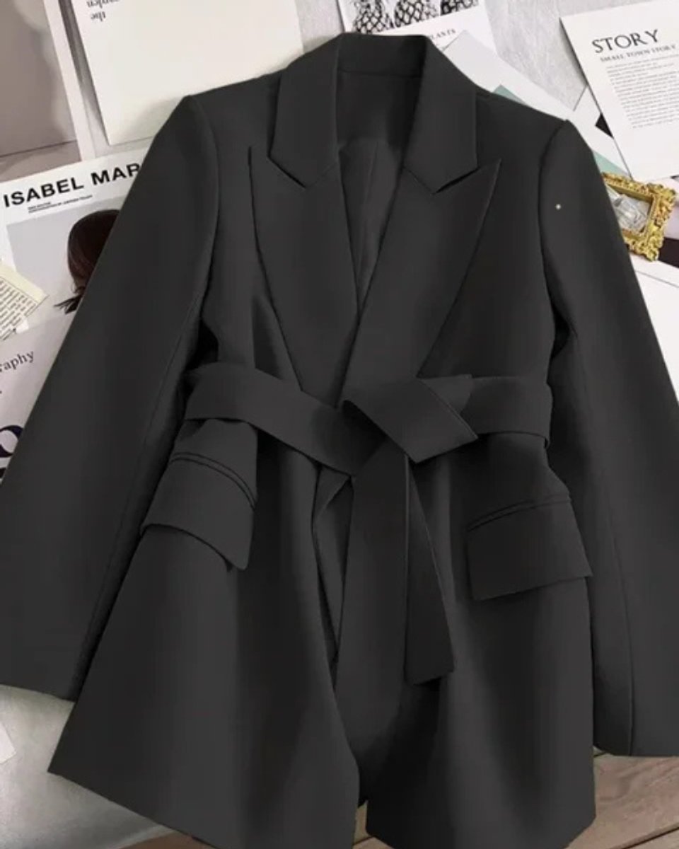 Women's Belted Lapel Relaxed-Fit Trench Coat