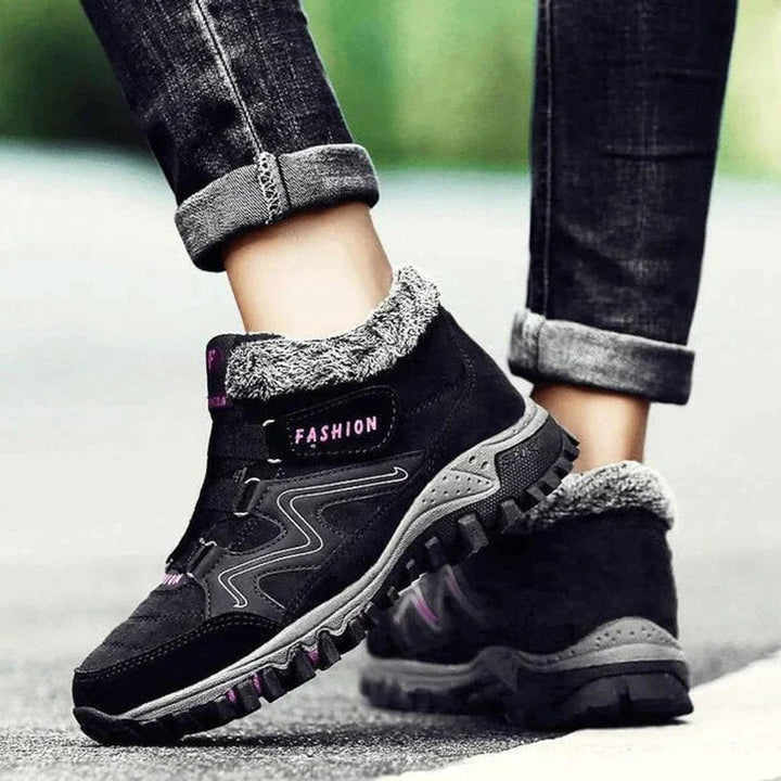 Women's Block-Heel Side-Zip Platform Ankle Boots