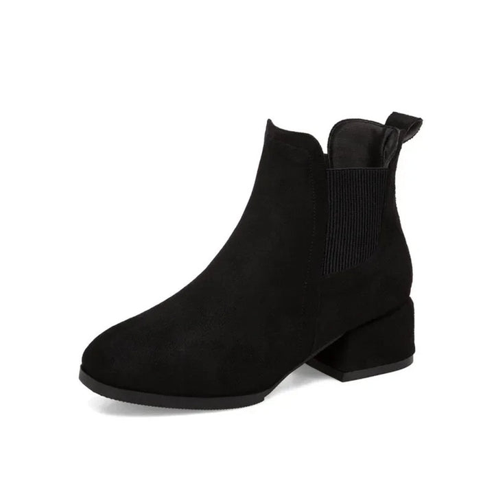 Women's Block Heel Slip-On Chelsea Ankle Boots