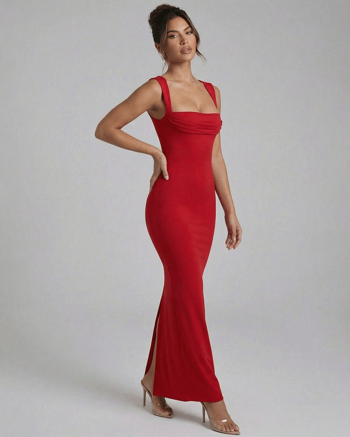 Women's Bodycon Sleeveless Fall Wedding Guest Dress Maxi