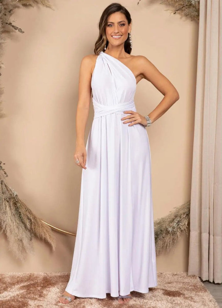 Women's Bohemian Convertible Wrap Fall Midi Dress