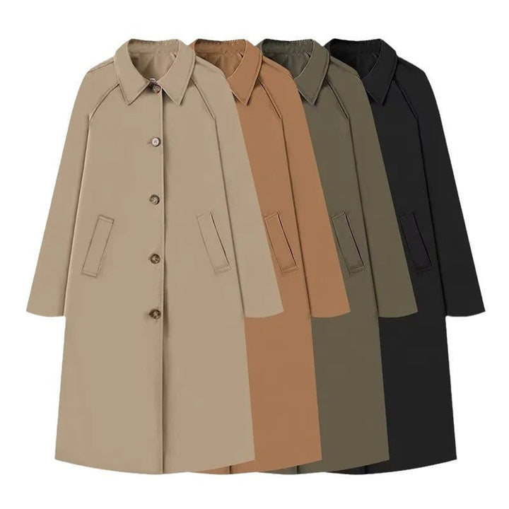 Women's Classic Longline Slim-Fit Trench Coat