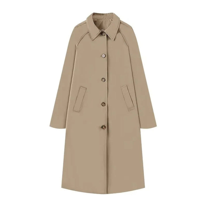 Women's Classic Longline Slim-Fit Trench Coat