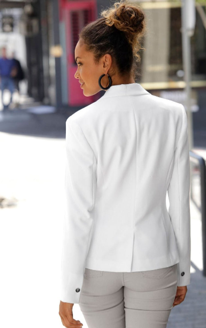 Women's Classic Single-Button Slim-Fit Blazer