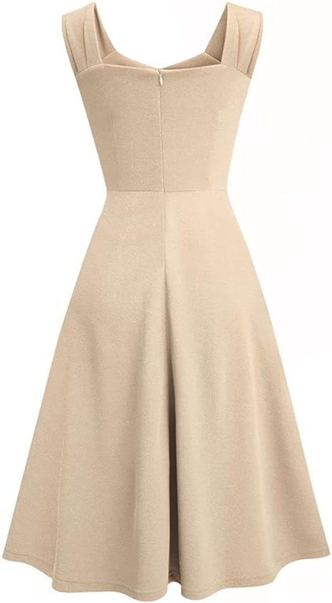 Women's Elegant Sleeveless Fall Midi Dress Special Occasion