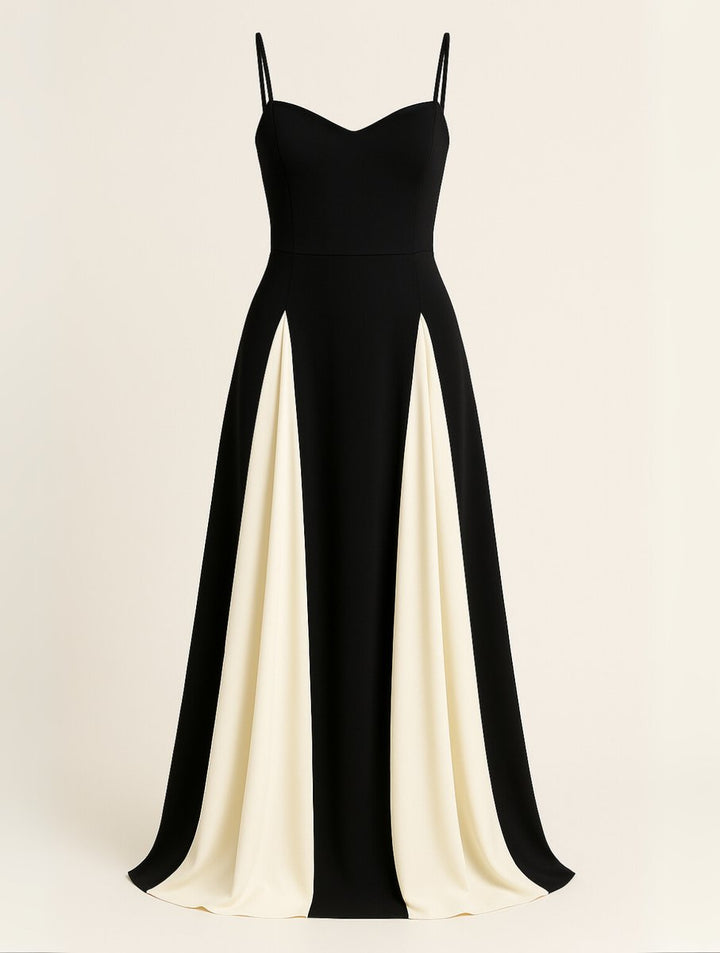 Women's Elegant Sweetheart A-Line Fall Wedding Guest Dress Formal Maxi Gown