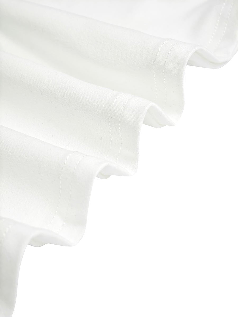Women's Fall Wedding Guest Dress Asymmetric Pleated Mock-Neck Midi