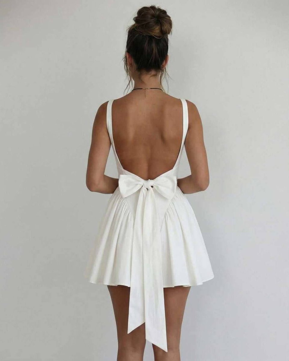 Women's Fall Wedding Guest Dress Square-Neck A-Line Mini