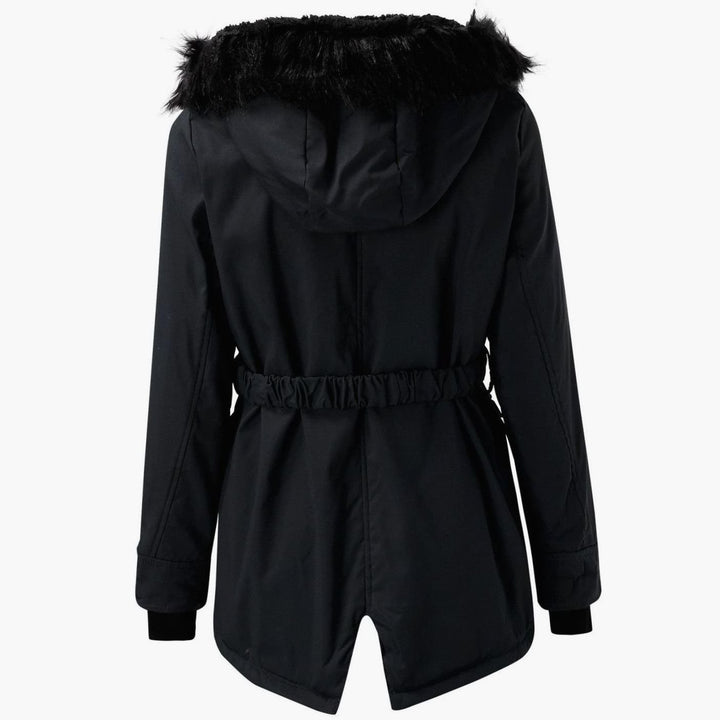 Women's Faux Fur Hooded Insulated Winter Parka Coat