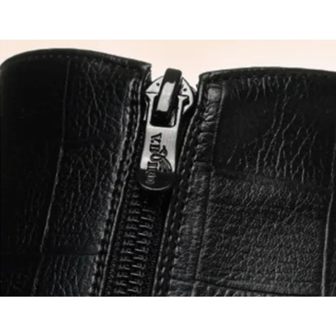 Women's Faux Leather Block-Heel Fleece-Lined Ankle Boots