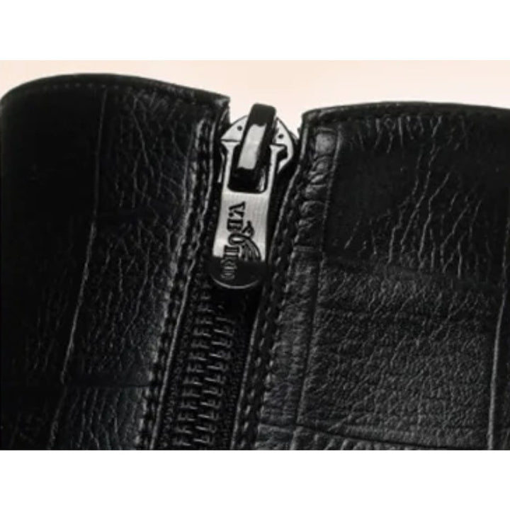 Women's Faux Leather Block-Heel Fleece-Lined Ankle Boots