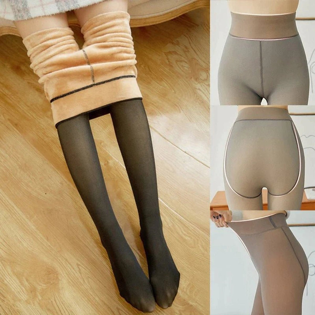 Women's Fleece-Lined High-Waist Thermal Legging Tights