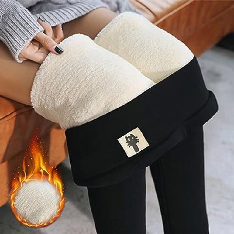 Women's Fleece-Lined Thermal High-Waist Winter Leggings