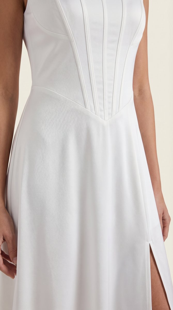 Women's Floral A-Line Sleeveless Midi Formal Dress