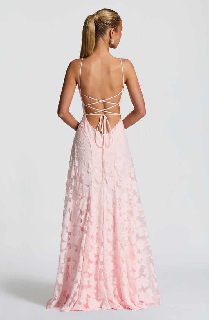 Women's Floral Lace A-Line Spaghetti Strap Formal Dress