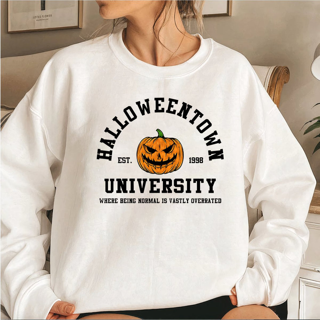 Women's Halloweentown University Graphic Pullover Sweatshirt - White