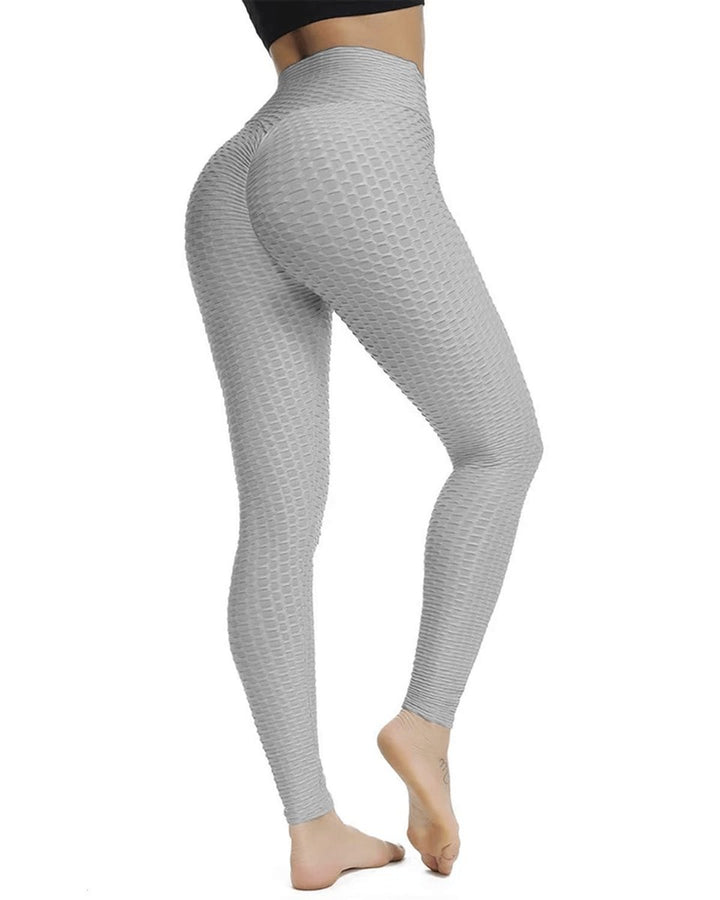 Women's High-Waist Booty-Lifting Anti-Cellulite Textured Legging