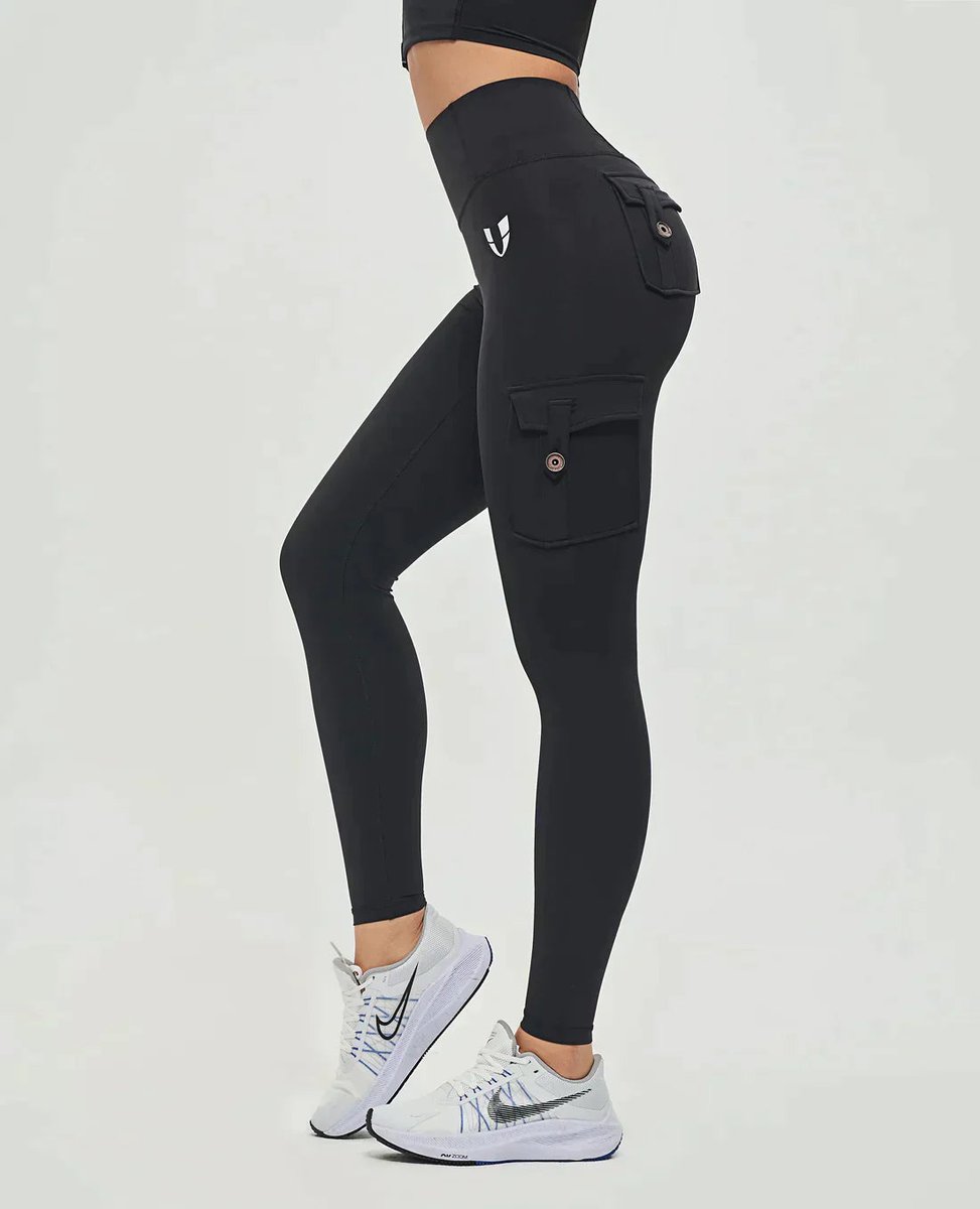 Women's High-Waist Cargo Pocket Slim-Fit Legging